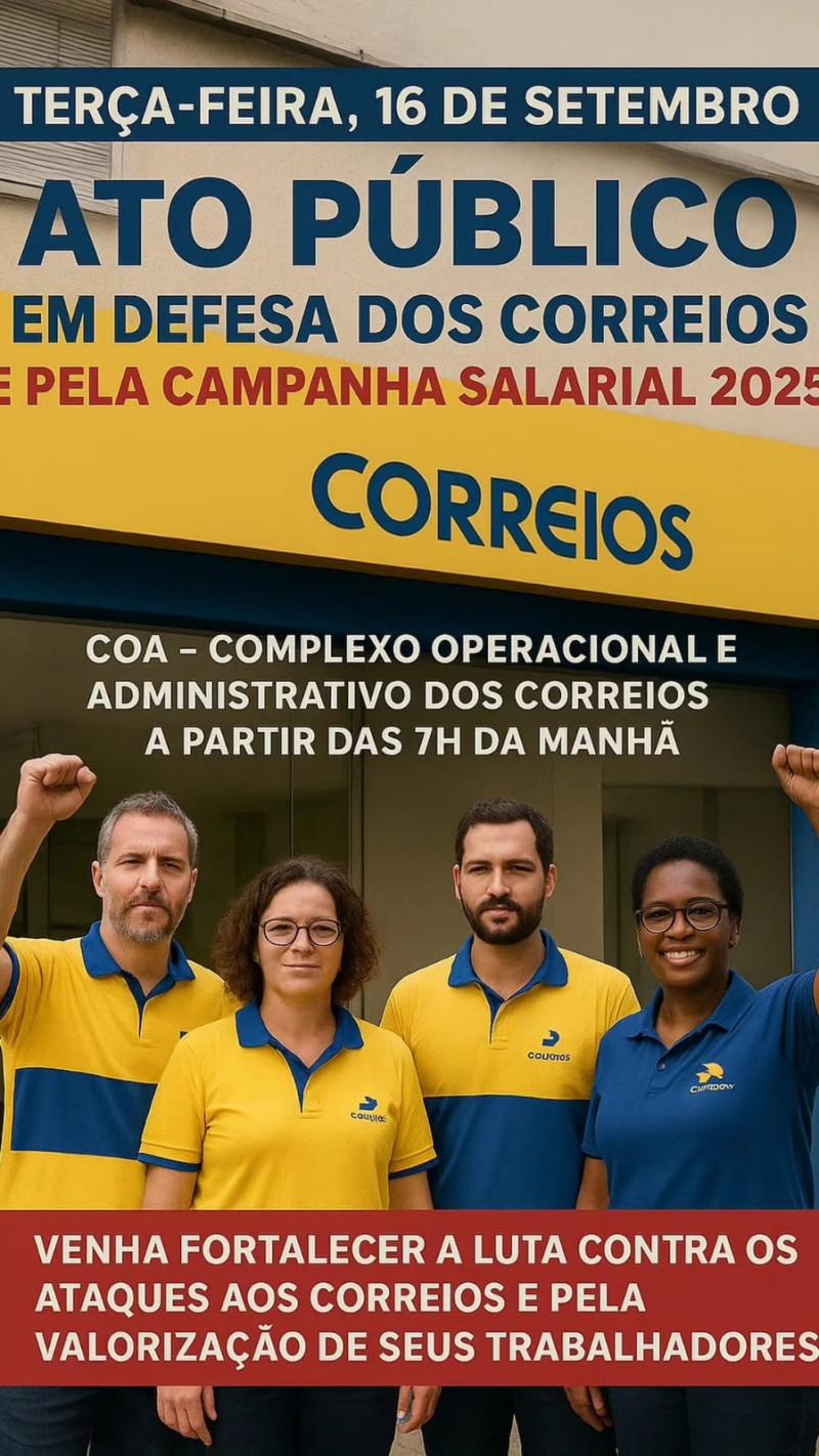 Ato em defesa dos Correios - João Pessoa/PB