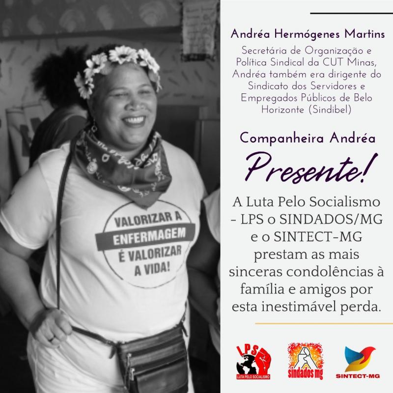 Nota de Pesar - Companheira Andra Hermgenes...