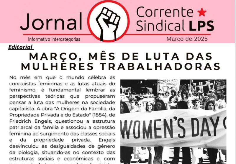 JORNAL DA CORRENTE SINDICAL LPS - Maro 2025