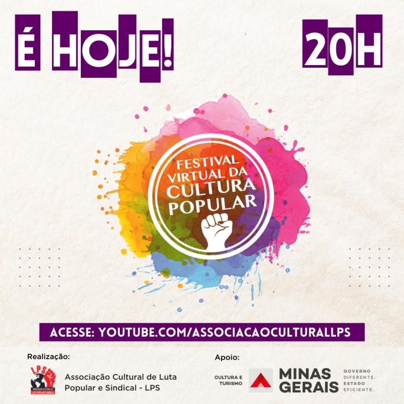 Estreia hoje o Festival Virtual da Cultura Popular